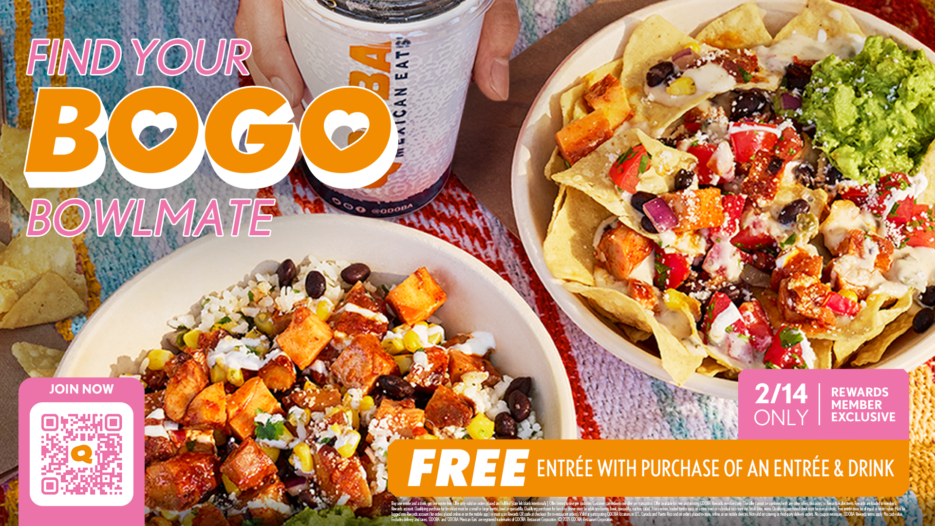 Sign up for Qdoba Rewards today! 