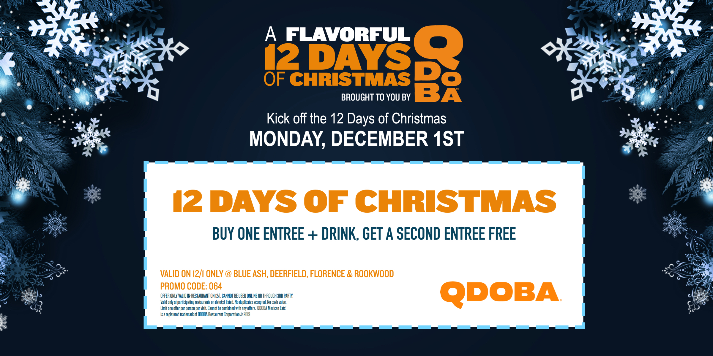 12 Days of Christmas starts 12/1