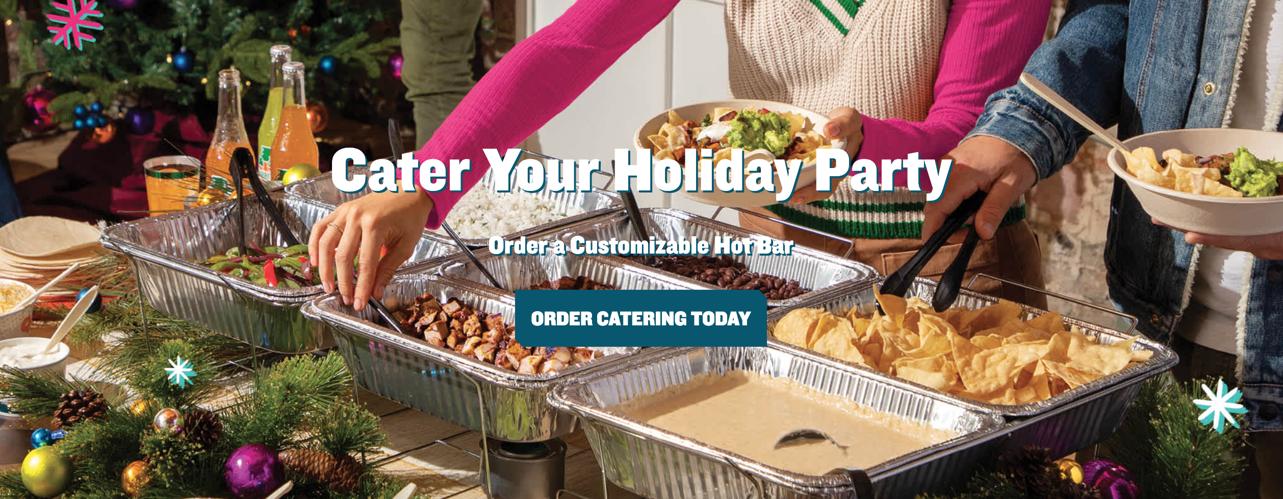 Hot Bar Holiday Catering with QDOBA